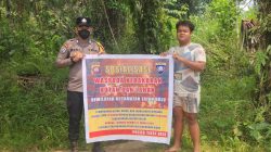 Cegah Karhutla Sejak Dini, Polsek Entikong Ajak Warga Bijak Kelola Lahan